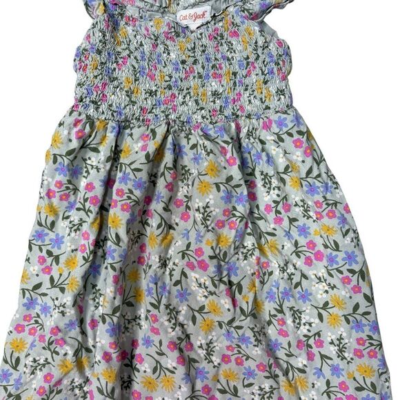 Cat & Jack Girls Floral Maxi Dress Size Small 6/6X - Picture 4 of 5